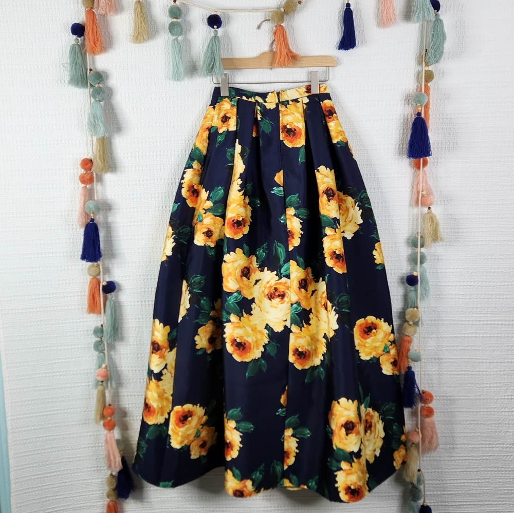 B. Darlin' Floral Ball Maxi Skirt